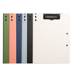 Mutual Trust A4 File Folder Multifunctional Hard Shell Vertical Board Clip Information Folder Double Clip