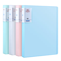 Multi Color PP File Folder 20/40/60/80/100 Leaves Clear Sheet Protector