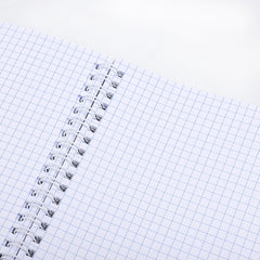 School Office Supplies Custom Printing 70 Sheets A4 College Rule Line with Red Margin Exercise Book Spiral Notebook