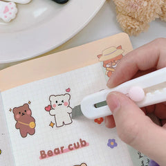 Hot Sale student Simple Cat Claw Utility Knife Retractable Portable Mini Blade Cute Cutter Knife