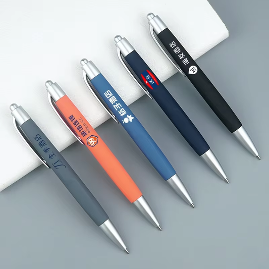 Custom Logo Assorted Color Ballpoint Pen for Advertisement School Office