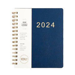 English 365 Days Coil Calendar Book 2024 Notebook Student Planner Colorful Business Agenda Book
