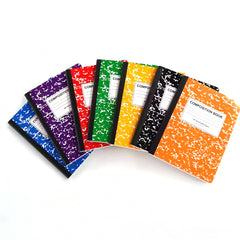 Custom Printing Coated Cover Stitched Spine 200 Pages Wide Ruled Composition Book School Exercise Notebook