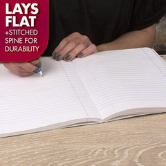Custom Printing Coated Cover Stitched Spine 200 Pages Wide Ruled Composition Book School Exercise Notebook