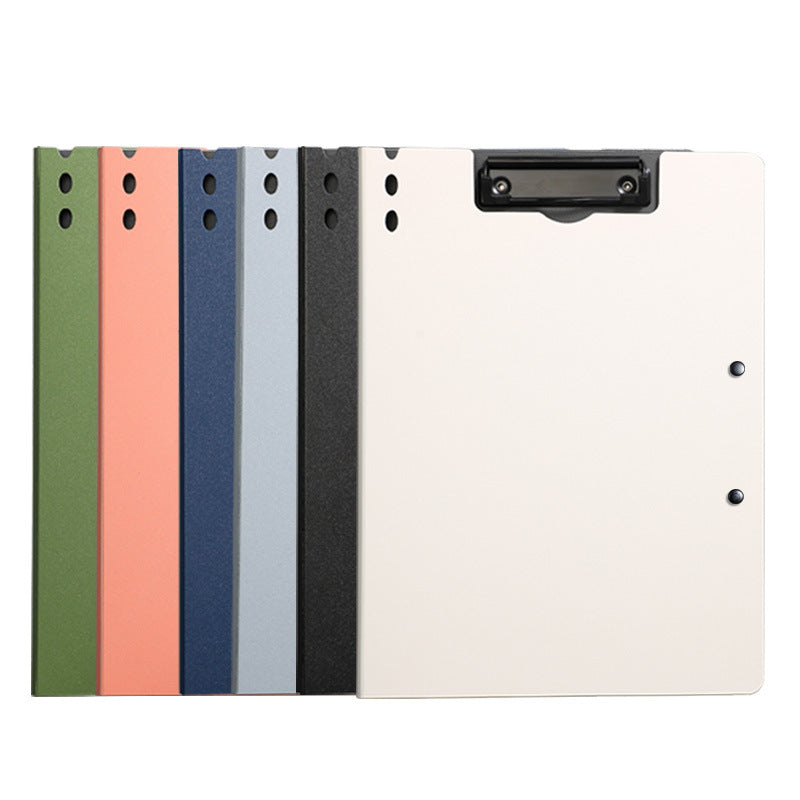 Mutual Trust A4 File Folder Multifunctional Hard Shell Vertical Board Clip Information Folder Double Clip