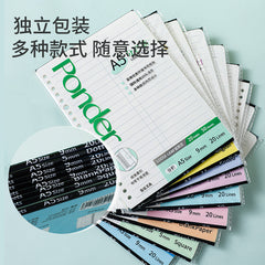 Custom Printing Loose Leaf Refill Paper for Spiral Notebook