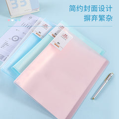Multi Color PP File Folder 20/40/60/80/100 Leaves Clear Sheet Protector
