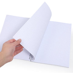 School Office Supplies Custom Printing 70 Sheets A4 College Rule Line with Red Margin Exercise Book Spiral Notebook