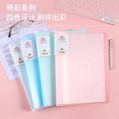 Multi Color PP File Folder 20/40/60/80/100 Leaves Clear Sheet Protector