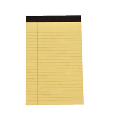 Stationery Factory Cheap 6 Colors 80gsm Paper 5*8 Inches 30 Sheets Ruled Line with Margin Writing Note Memo Legal Pad