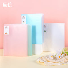 Multi Color PP File Folder 20/40/60/80/100 Leaves Clear Sheet Protector