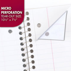 Wholesale Custom Spiral Notebook With Tear off line and loose leaf hole multi function ruled line notebooks