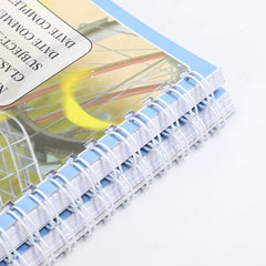 School Office Supplies Custom Printing 70 Sheets A4 College Rule Line with Red Margin Exercise Book Spiral Notebook
