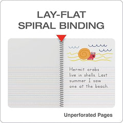 Kids Spiral Journal Diary 7.5*9.75" 80 Sheets Drawing and Writing Primary School Students Perfect Binding Spiral Notebooks