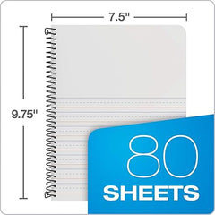 Kids Spiral Journal Diary 7.5*9.75" 80 Sheets Drawing and Writing Primary School Students Perfect Binding Spiral Notebooks