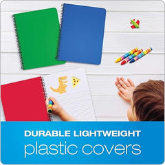 Kids Spiral Journal Diary 7.5*9.75" 80 Sheets Drawing and Writing Primary School Students Perfect Binding Spiral Notebooks