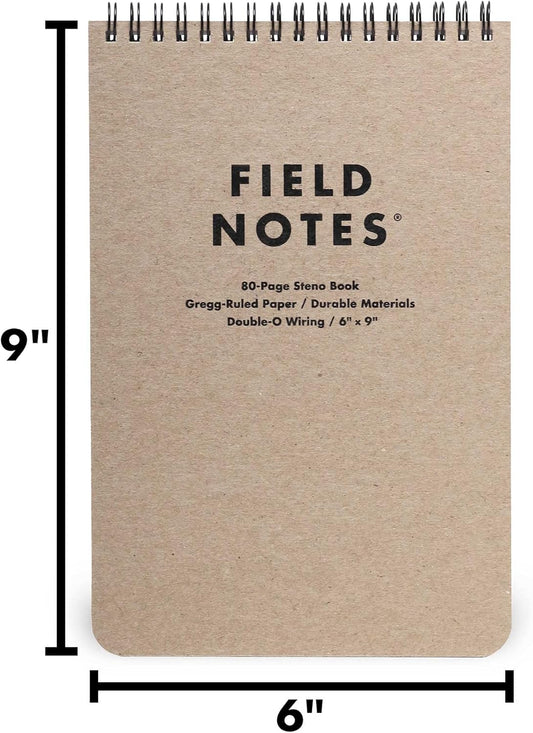 School Office Wholesale Supplies 6*9 Inches Top Spiral Notebooks Wide Rule Line Field Notes