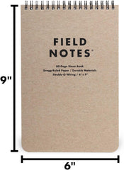 School Office Wholesale Supplies 6*9 Inches Top Spiral Notebooks Wide Rule Line Field Notes