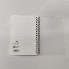 Customized PP cover A4 A5 B5 B6 Metal Spiral Coil Notebook for School Business Office Notepad