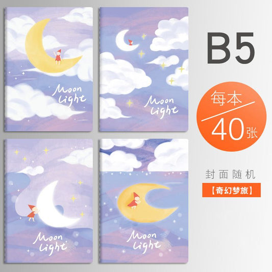Fantasy Dream Travel B5 Eye Protection Thickened Student Stationery Workbook Soft Side Notepad