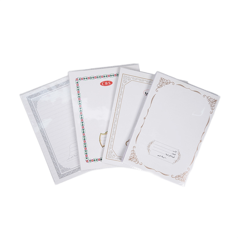 Factory Cheap Custom OPP Jacket Staple Bound Ruled Line Composition Book School Exercise Notebook