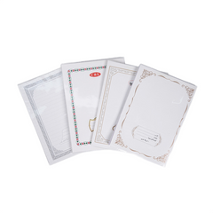 Factory Cheap Custom OPP Jacket Staple Bound Ruled Line Composition Book School Exercise Notebook