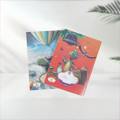 Wholesale Factory Thin PP cover custom pritning staple school exercise book